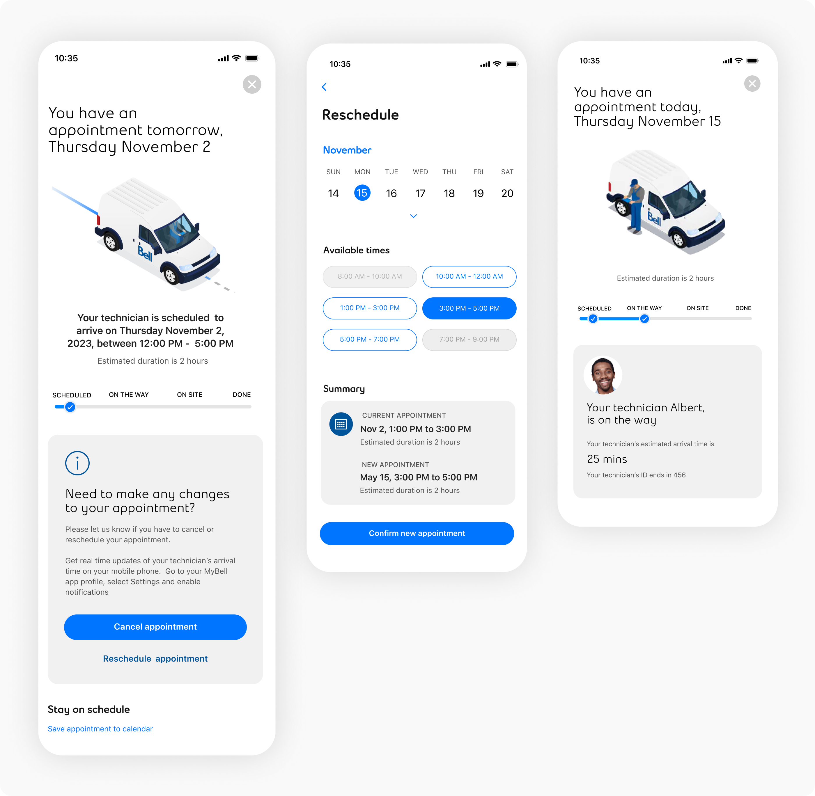 Field services end-to-end flow